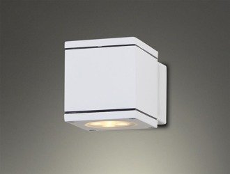 Home Čtvercové nástěnné svítidlo GU10 bílé čtvercové W0138 Maxlight