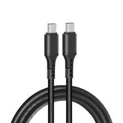 Zesílený kabel USB typu C - USB typu C - eXtremestyle 1 m černý
