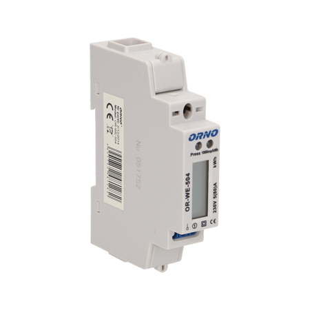 1fázový indikátor spotřeby elektrické energie s portem RS-485 OR-WE-504 Orno.